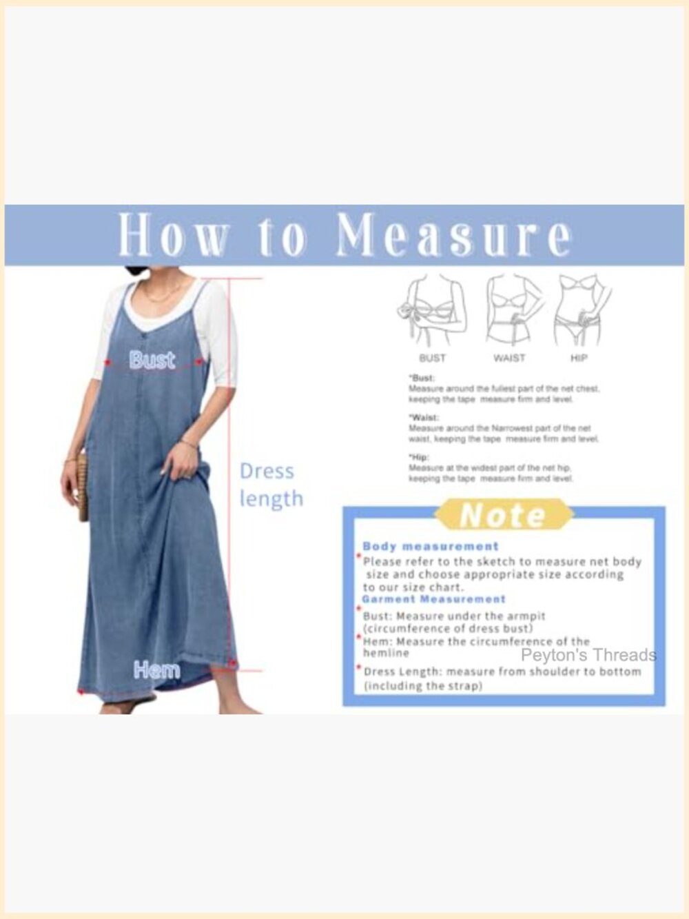 Spaghetti Strap Denim A-Line Overall Maxi Dress with Pockets - Picture 4 of 4